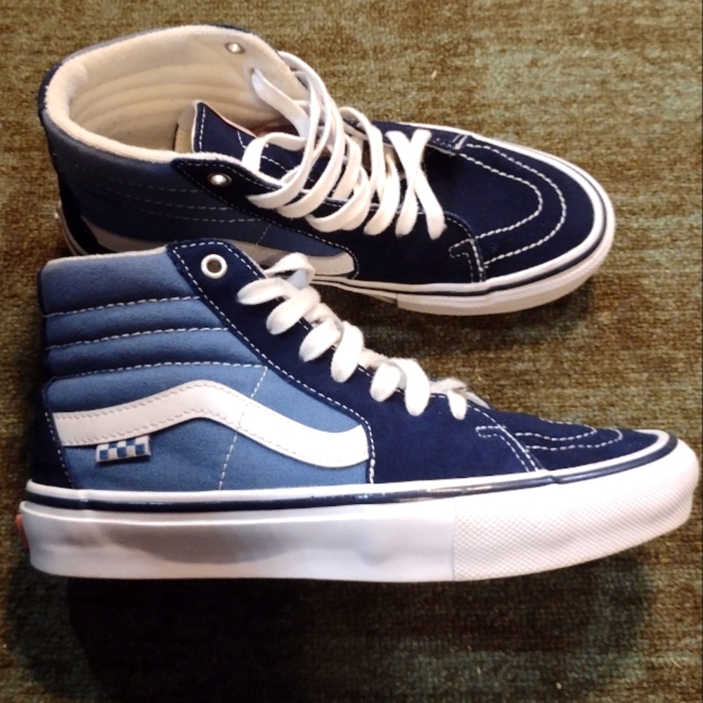 Vans skator shoes sz 6 1/2 mens blue and white